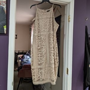Marina Tan/Gold Dress, size 16 (worn once)